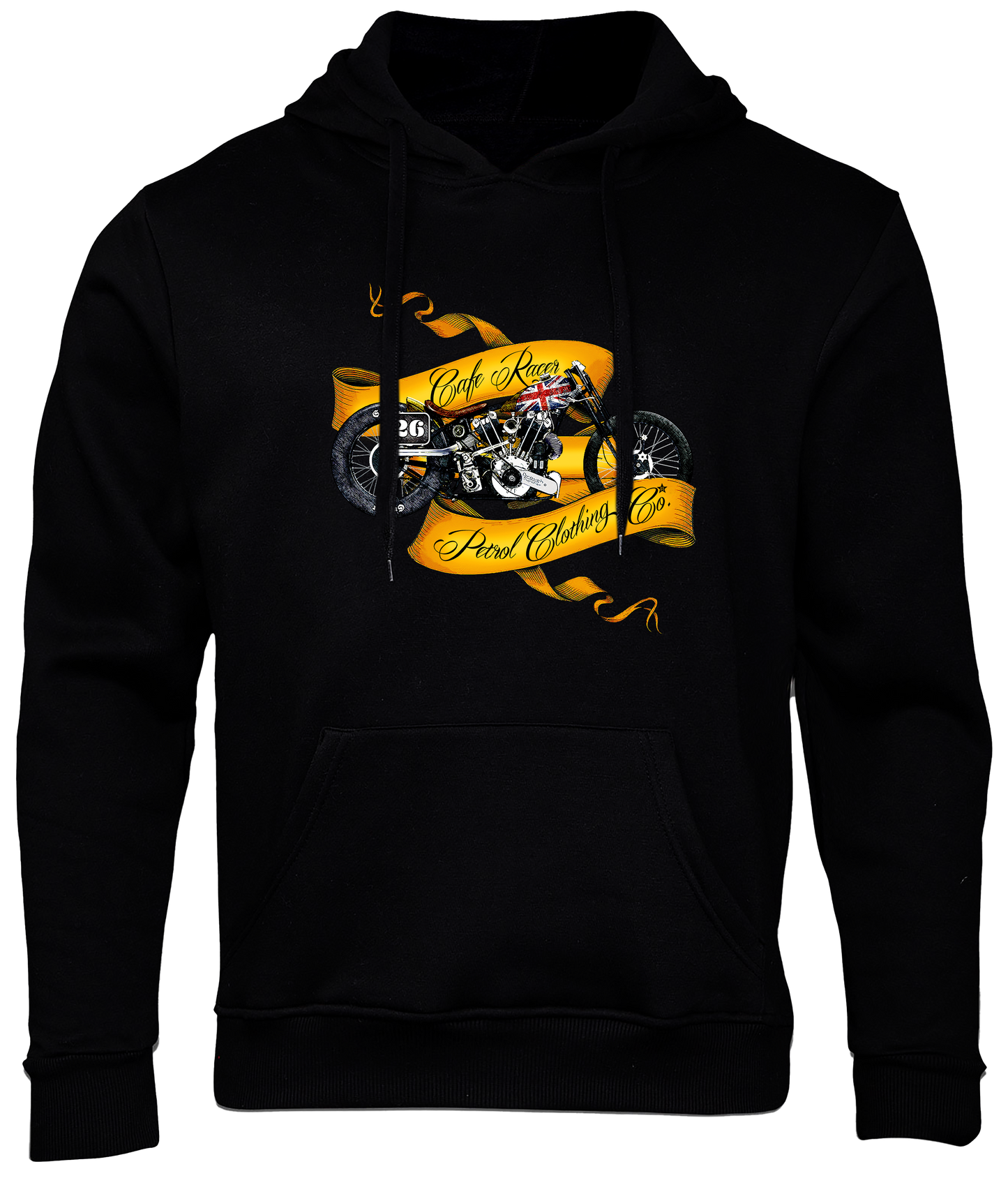 HOODIE:  Cafe Racer      Black