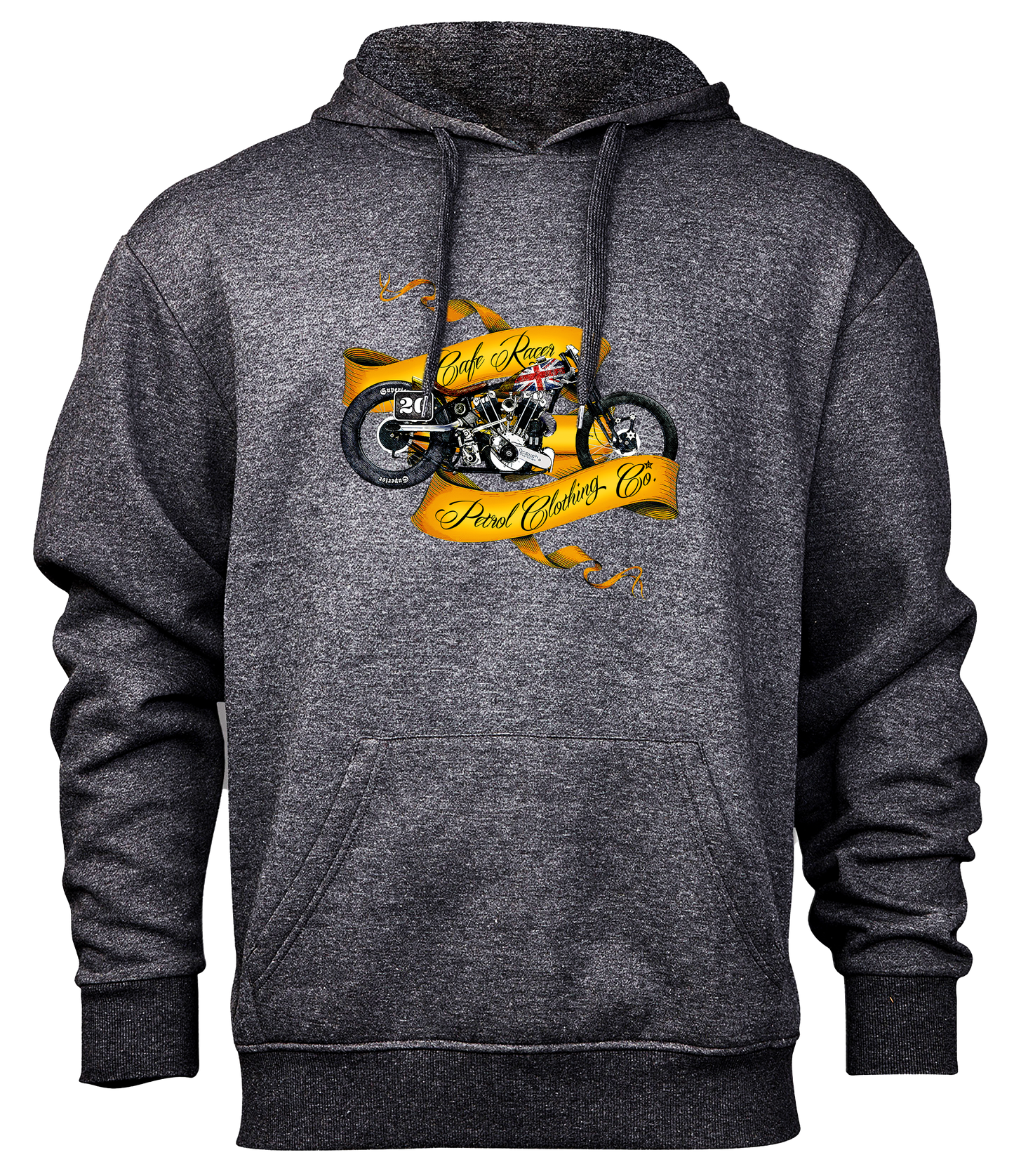 HOODIE:  Cafe Racer   Charcoal Melange