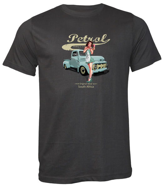 Ford & Pinup     Charcoal  T - Shirt