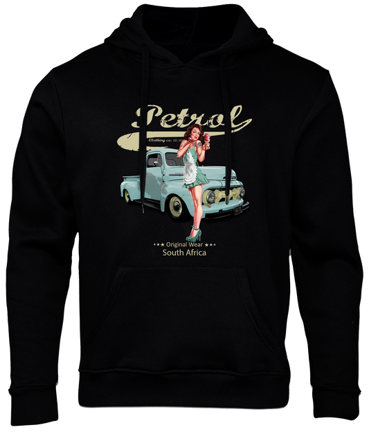 HOODIE: Old Ford & Pinup     Black