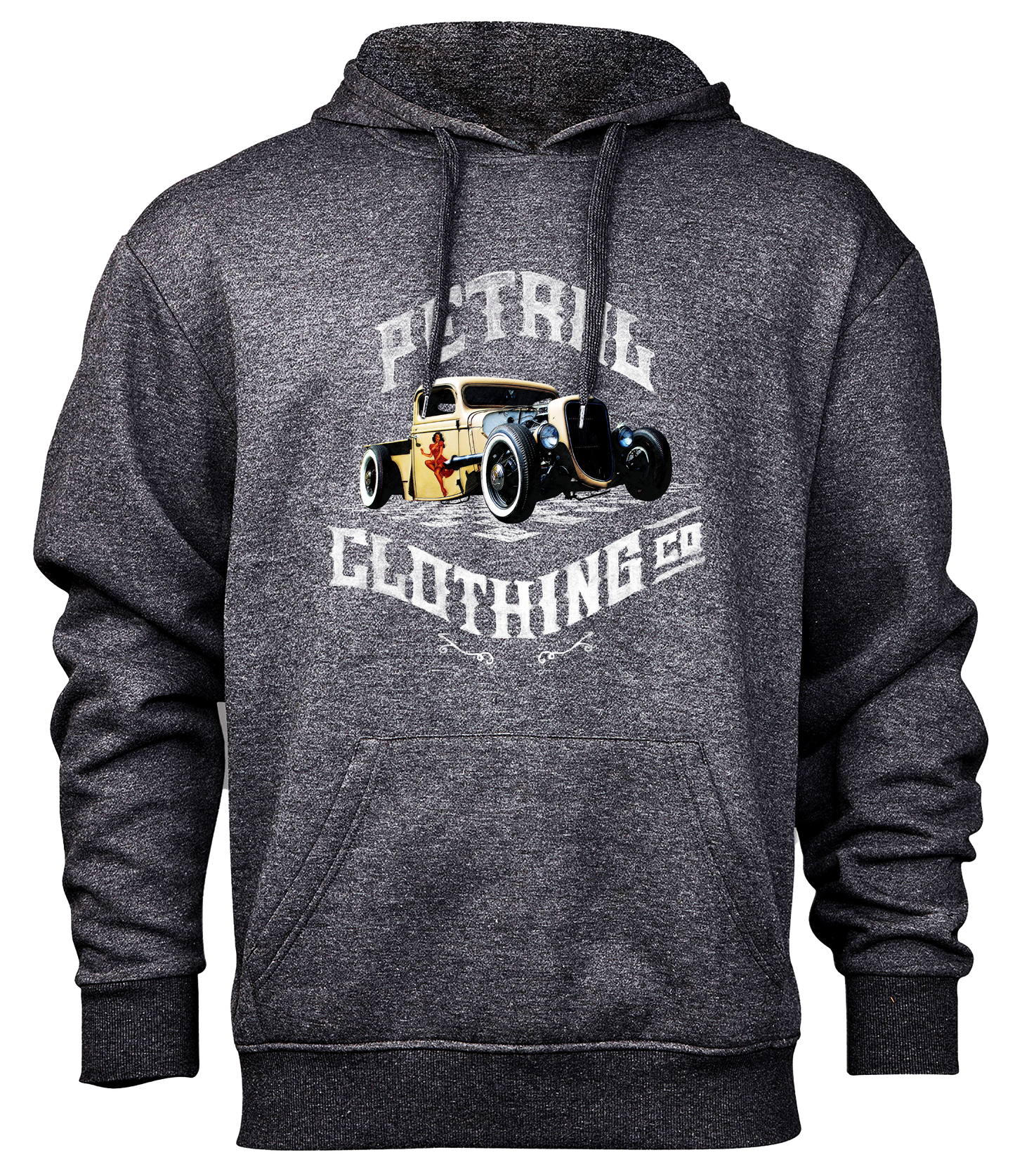 HOODIE: Rat Rod   Charcoal Melange