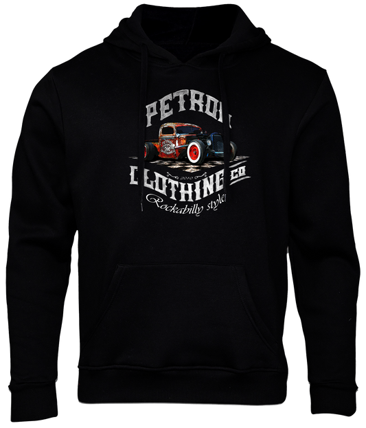 HOODIE: Rat Rod Rusty   Black